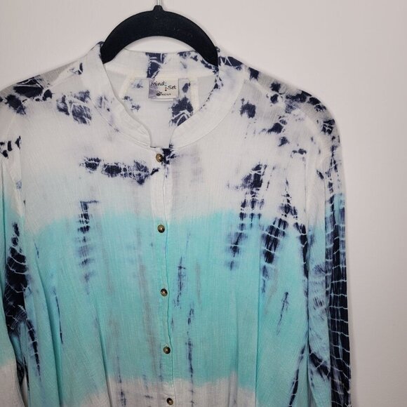 Mindset By XCVI Button Up Womens Large - Picture 3 of 9